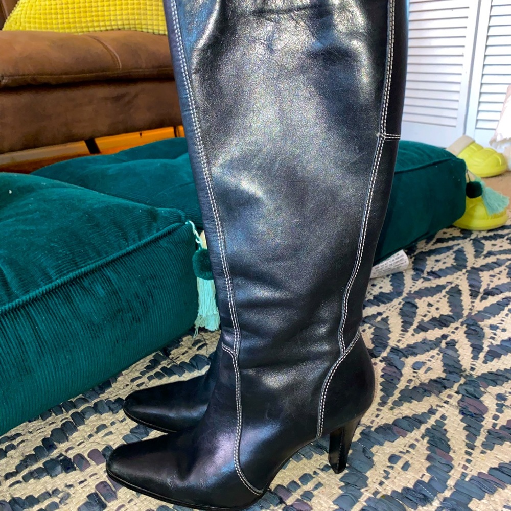 Vintage ANNE KLEIN genuine leather calf boots